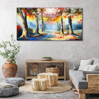 Tableau sur toile Allée d'automne