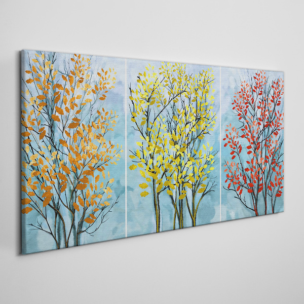 Tableau toile imprimée Arbres d'automne en couleurs
