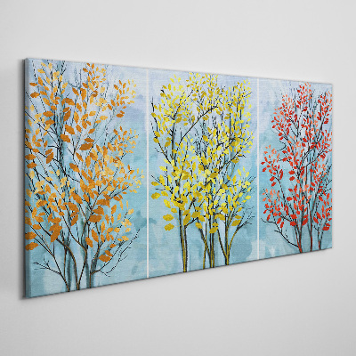Tableau toile imprimée Arbres d'automne en couleurs