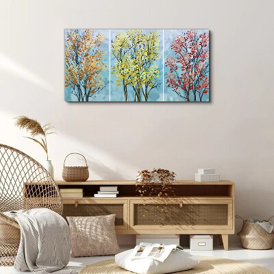 Tableau toile imprimée Arbres d'automne en couleurs