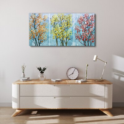 Tableau toile imprimée Arbres d'automne en couleurs