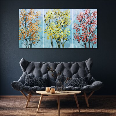 Tableau toile imprimée Arbres d'automne en couleurs