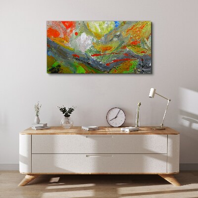 Tableau imprimé sur toile Une explosion dynamique de couleurs