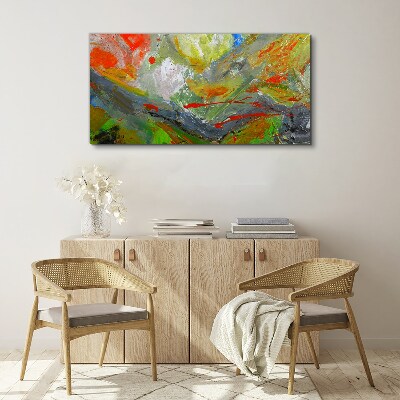 Tableau imprimé sur toile Une explosion dynamique de couleurs