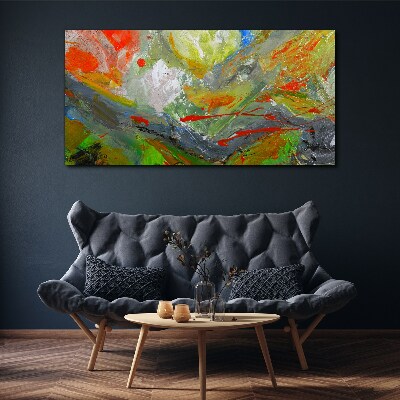 Tableau imprimé sur toile Une explosion dynamique de couleurs