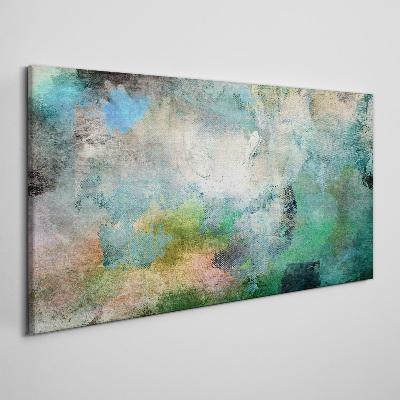 Tableau toile imprimée Composition abstraite dans les tons de vert