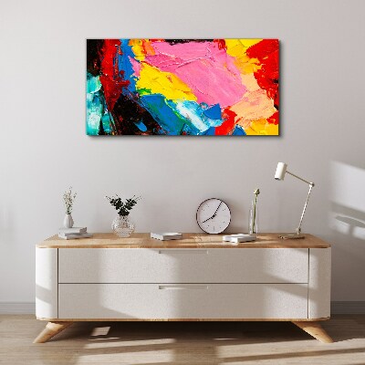 Tableau imprimé sur toile Chaos coloré sur toile