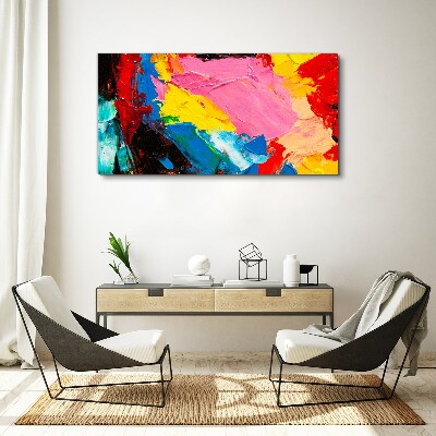 Tableau imprimé sur toile Chaos coloré sur toile