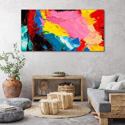 Tableau imprimé sur toile Chaos coloré sur toile