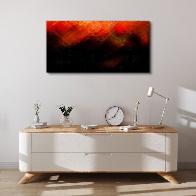 Tableau imprimé sur toile Coucher de soleil en feu