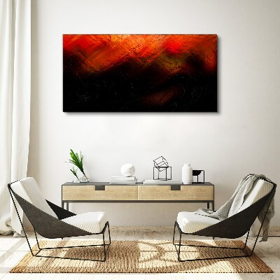 Tableau imprimé sur toile Coucher de soleil en feu