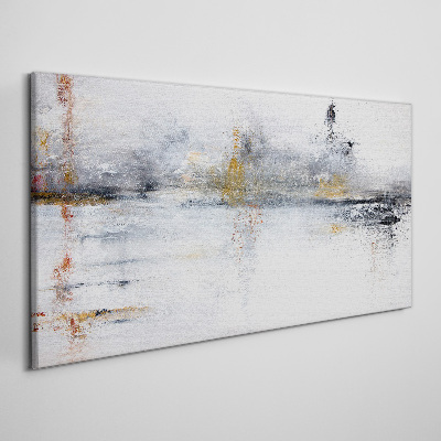 Tableau imprimé sur toile Paysage abstrait en nuances de gris