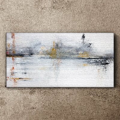 Tableau imprimé sur toile Paysage abstrait en nuances de gris