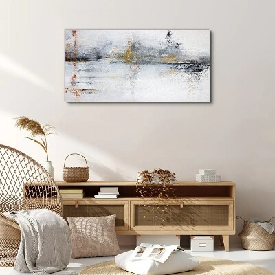 Tableau imprimé sur toile Paysage abstrait en nuances de gris