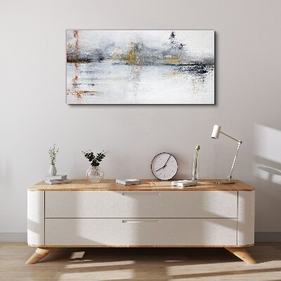 Tableau imprimé sur toile Paysage abstrait en nuances de gris