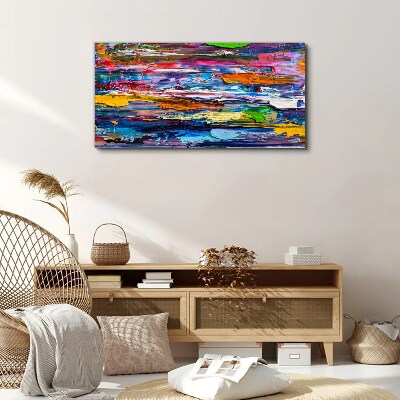 Tableau sur toile Paysage abstrait coloré