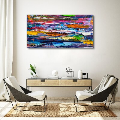 Tableau sur toile Paysage abstrait coloré