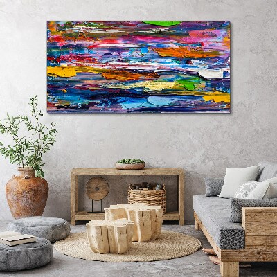 Tableau sur toile Paysage abstrait coloré
