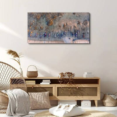 Tableau imprimé sur toile Un port tranquille dans la lumière du coucher du soleil