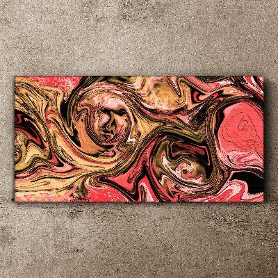 Tableau toile imprimée Tourbillons abstraits dans des tons de rose