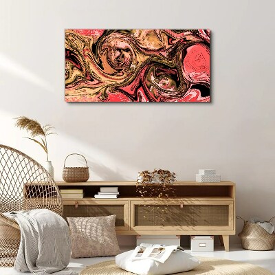 Tableau toile imprimée Tourbillons abstraits dans des tons de rose