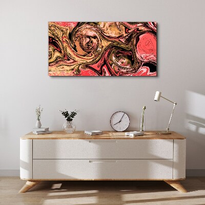 Tableau toile imprimée Tourbillons abstraits dans des tons de rose