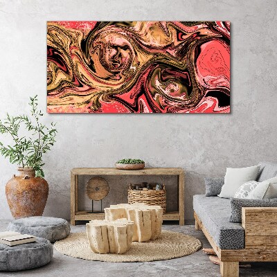 Tableau toile imprimée Tourbillons abstraits dans des tons de rose