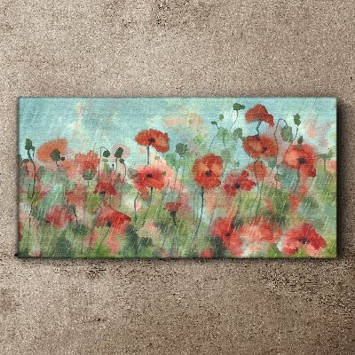 Tableau imprimé sur toile Un paysage floral dans l'aura printanière
