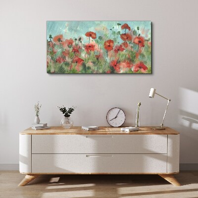 Tableau imprimé sur toile Un paysage floral dans l'aura printanière