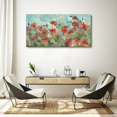 Tableau imprimé sur toile Un paysage floral dans l'aura printanière