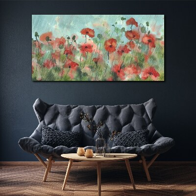 Tableau imprimé sur toile Un paysage floral dans l'aura printanière