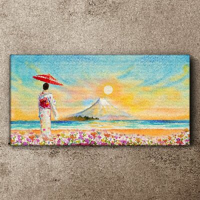 Tableau sur toile Une matinée tranquille au bord de la mer