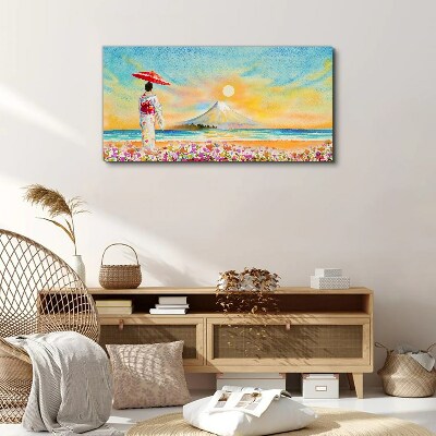 Tableau sur toile Une matinée tranquille au bord de la mer