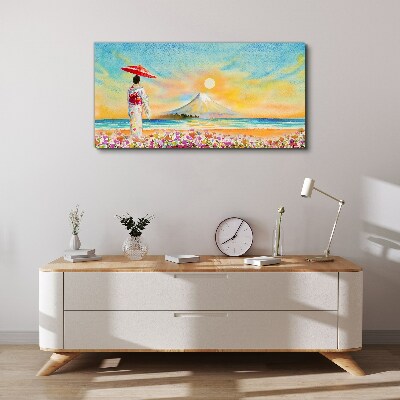 Tableau sur toile Une matinée tranquille au bord de la mer
