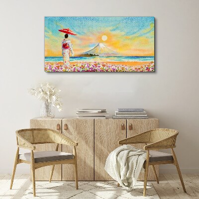 Tableau sur toile Une matinée tranquille au bord de la mer