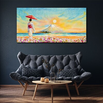 Tableau sur toile Une matinée tranquille au bord de la mer