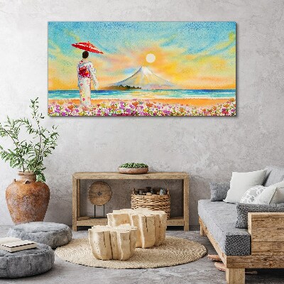 Tableau sur toile Une matinée tranquille au bord de la mer
