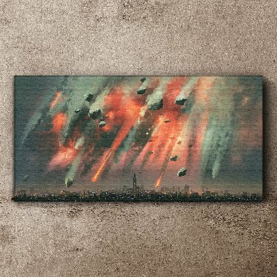 Tableau imprimé sur toile Paysage urbain apocalyptique