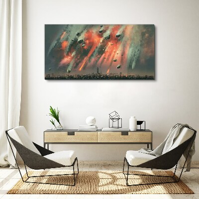 Tableau imprimé sur toile Paysage urbain apocalyptique