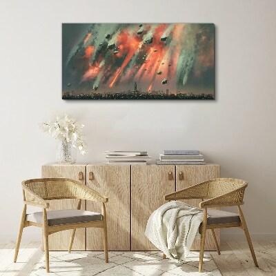 Tableau imprimé sur toile Paysage urbain apocalyptique