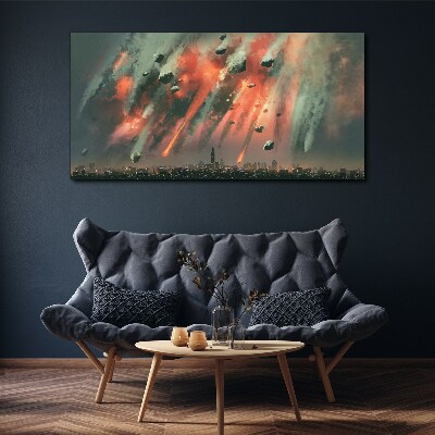 Tableau imprimé sur toile Paysage urbain apocalyptique