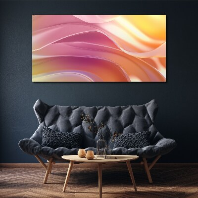 Tableau sur toile Des vagues de couleurs dans des tons pastel