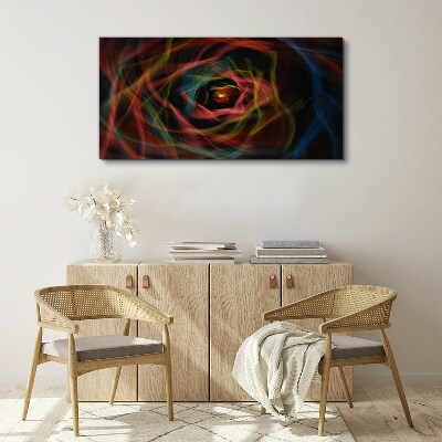 Tableau sur toile Un tourbillon de lumières colorées