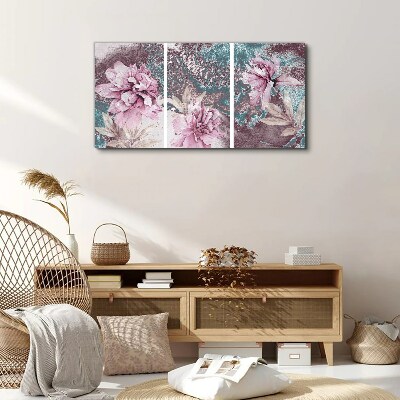 Tableau sur toile Un rêve floral aux tons pastel