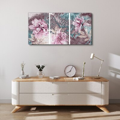 Tableau sur toile Un rêve floral aux tons pastel