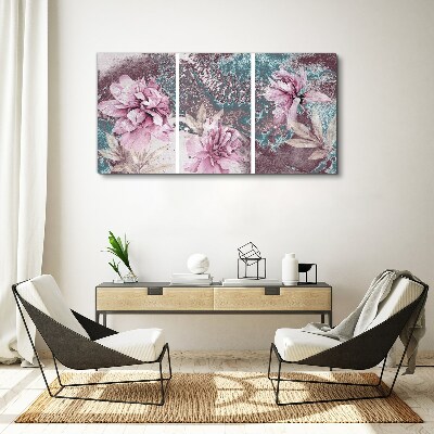 Tableau sur toile Un rêve floral aux tons pastel