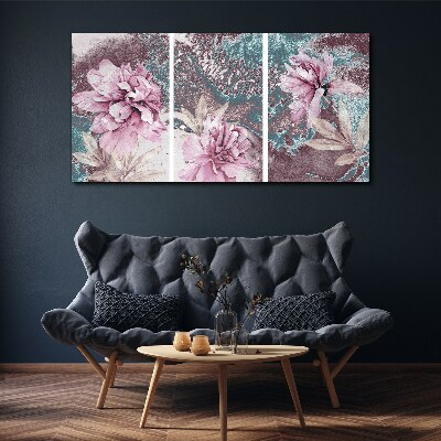 Tableau sur toile Un rêve floral aux tons pastel