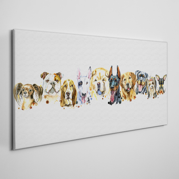 Tableau sur toile Amitiés canines