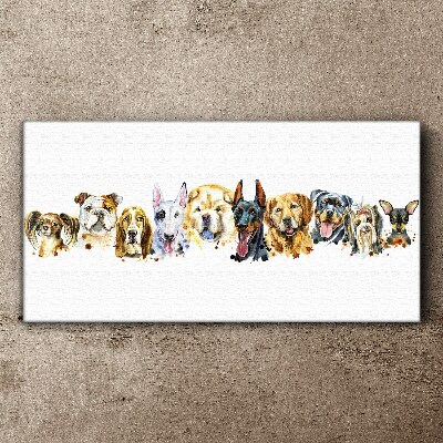 Tableau sur toile Amitiés canines