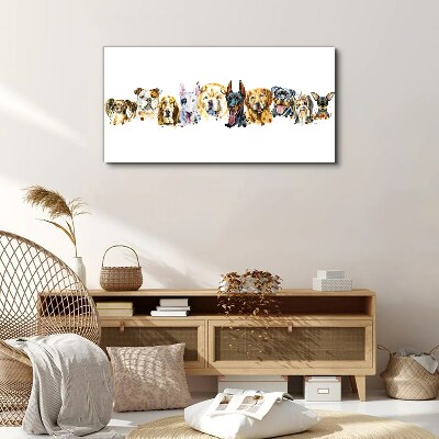Tableau sur toile Amitiés canines